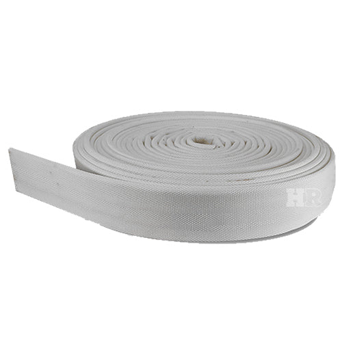 White 1 1/2" x 100' Single Jacket Uncoupled Fire Hose