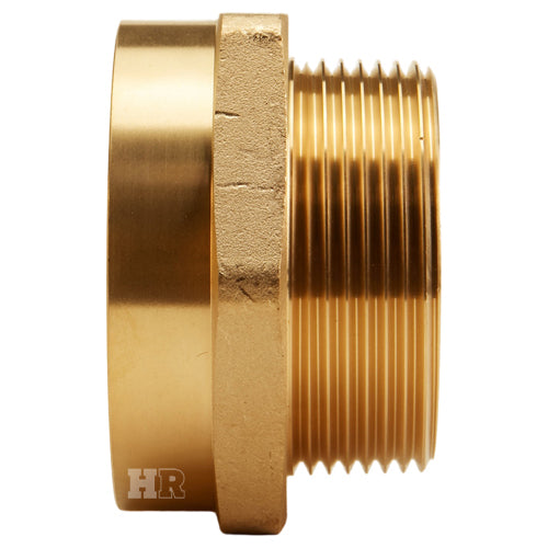 Brass 2 1/2" Female NH to 2 1/2" Male NYC (Hex)