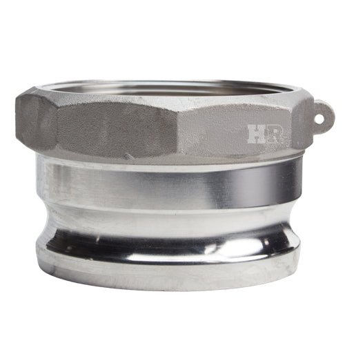 Aluminum 4" Male Camlock x 4" Female NPT (USA)