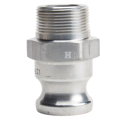 Aluminum 1 1/4" Male Camlock x 1 1/4" Male NPT (USA)