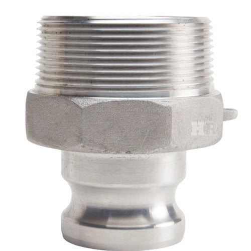 Aluminum 2" Male Camlock x 3" Male NPT (USA)