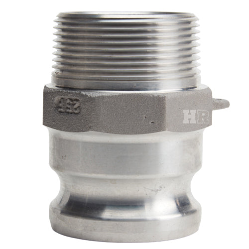 Aluminum 2 1/2" Male Camlock x 2 1/2" Male NPT