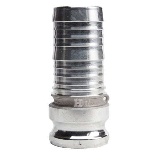 Aluminum 2 1/2" Male Camlock to Hose Shank (USA)