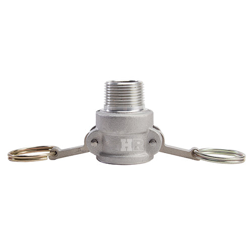 Aluminum 1" Female Camlock x 1" Male NPT (USA)