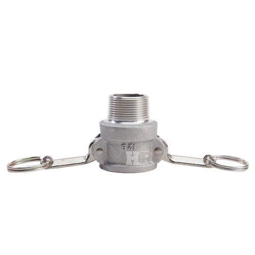 Aluminum 1 1/4" Female Camlock x 1 1/4" Male NPT