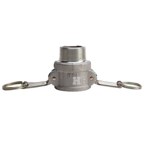Aluminum 1 1/2" Female Camlock x 1 1/2" Male NPT (USA)