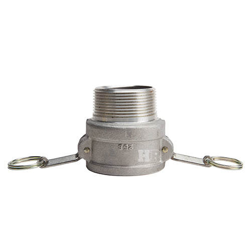 Aluminum 2 1/2" Female Camlock x 2 1/2" Male NPT (USA)