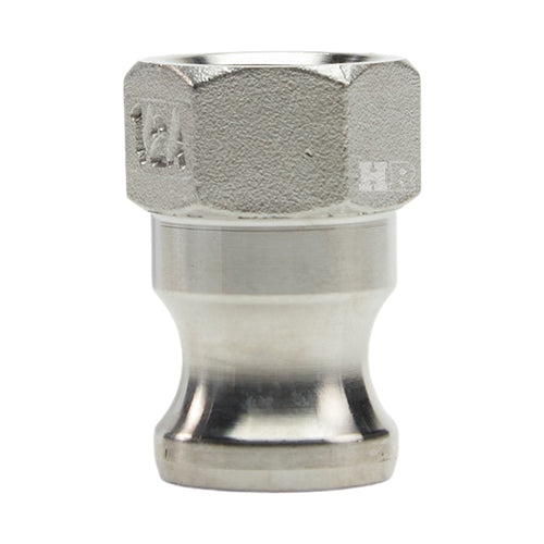 Stainless Steel 1/2" Male Camlock x 1/2" Female NPT (USA)