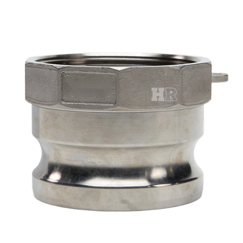 Stainless Steel 3" Male Camlock x 2" Female NPT (USA)