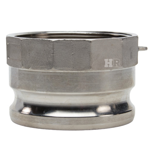 Stainless Steel 4" Male Camlock x 4" Female NPT (USA)