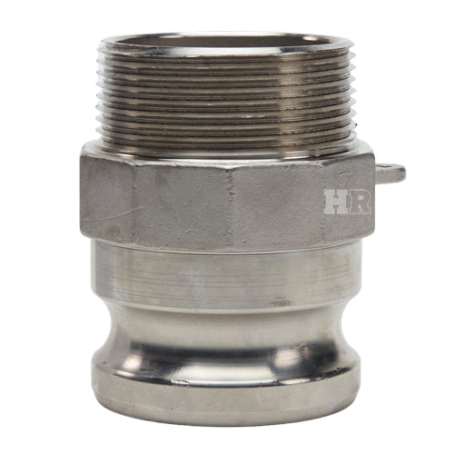 Stainless Steel 2 1/2" Camlock Male x 2 1/2" NPT Male (USA)