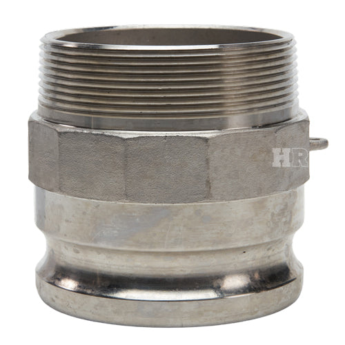 Stainless Steel 4" Camlock Male x 4" NPT Male (USA)