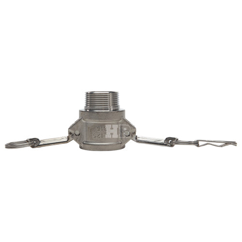 Stainless Steel 1 1/4" Female Camlock x 1 1/4" Male NPT