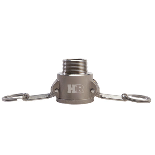 Stainless Steel 1 1/4" Female Camlock x 1 1/4" Male NPT (USA)