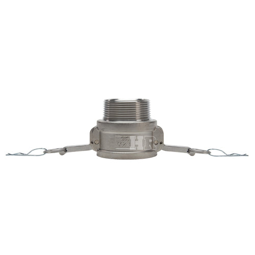 Stainless Steel 2 1/2" Female Camlock x 2 1/2" Male NPT