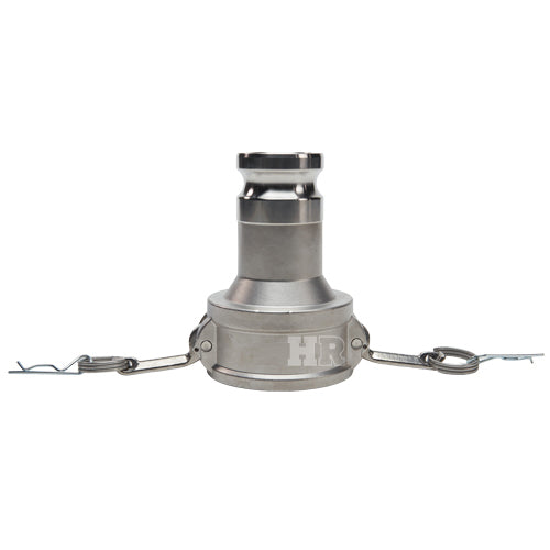 Stainless Steel 4" Female Camlock x 2" Male Camlock (USA)