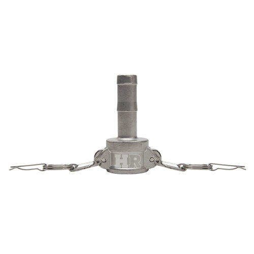 Stainless Steel 3/4" Female Camlock to Hose Shank (USA)