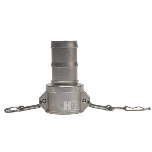 Stainless Steel 2" Female Camlock to Hose Shank (USA)