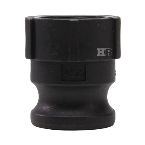 Plastic 1 1/2" Male Camlock x 1 1/4" Female NPT