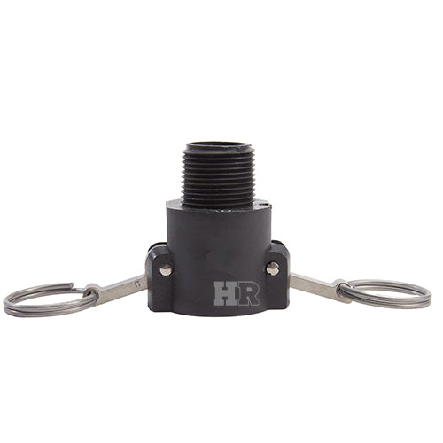 Plastic 1" Female Camlock x 1" Male NPT (USA)
