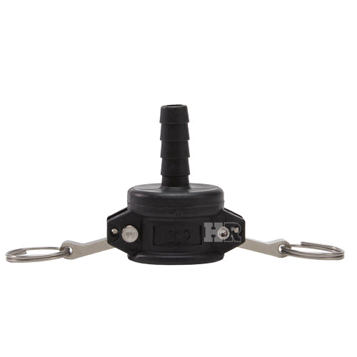 Plastic 3/4" Female Camlock to 1/2" Hose Shank