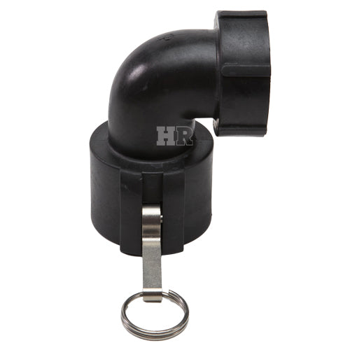 Plastic 2" Female Camlock x 2" Female NPT 90 Degree Elbow