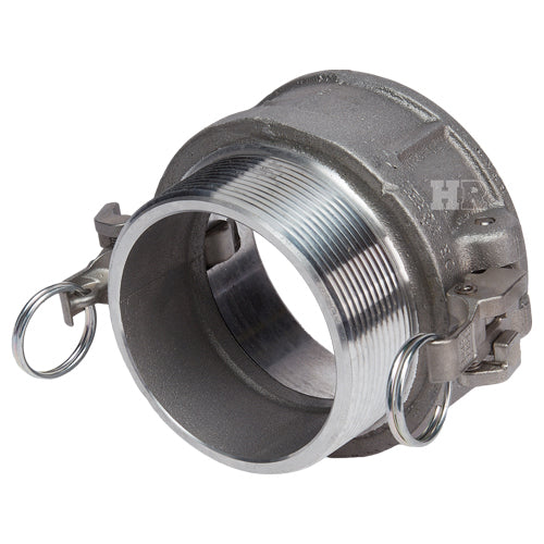 Aluminum Locking 4" Female Camlock x 4" Male NPT (USA)