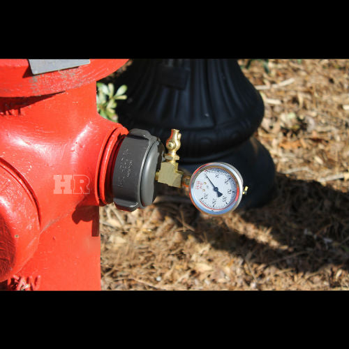 Aluminum 1 1/2" NH Cap Gauge With Bleeder Valve