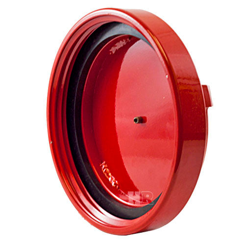 Aluminum 4 1/2" Red Dry Hydrant Cap