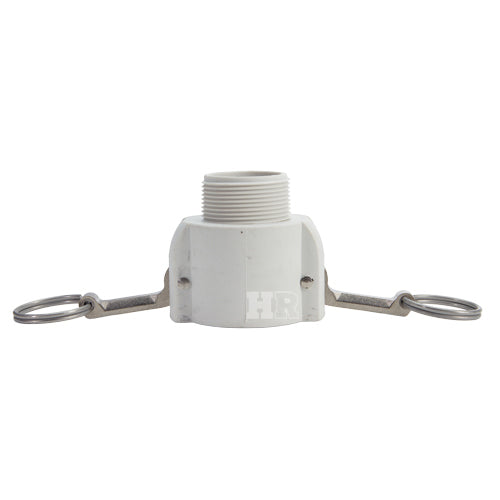 Food Grade Poly 1 1/2" Female Camlock x 1 1/2" Male NPT