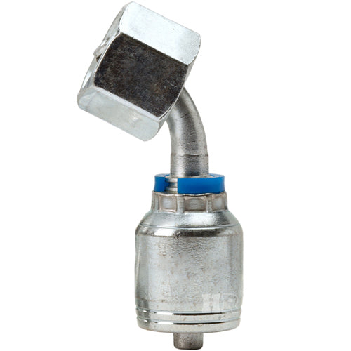M18 X 1.5 Female Swivel 24˚ Cone (Heavy S10) with O-Ring 45˚ Elbow Hydraulic Fitting