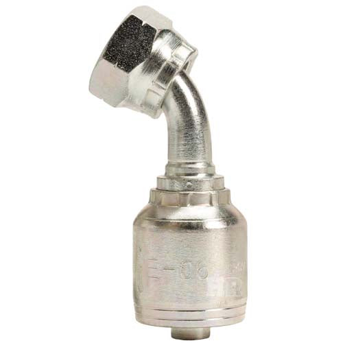 M20 X 1.5 Female Swivel 24˚ Cone (Heavy S12) with O-Ring 45˚ Elbow Hydraulic Fitting
