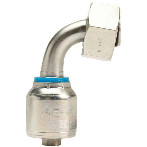 M26 X 1.5 Female Swivel 24˚ Cone (Light L18) with O-Ring 90˚ Elbow Hydraulic Fitting