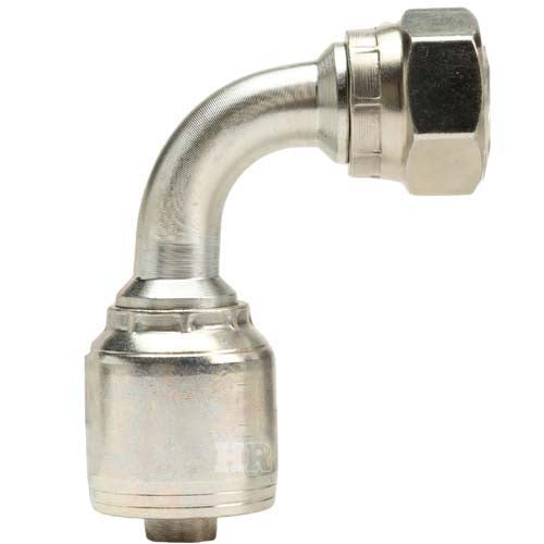 1/2" Female British Standard Parallel Pipe O-Ring Swivel 90° Elbow Hydraulic Fitting