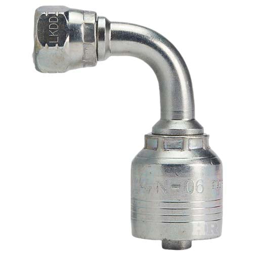 3/8" Female JIC Swivel 90° Medium Drop Elbow Hydraulic Fitting