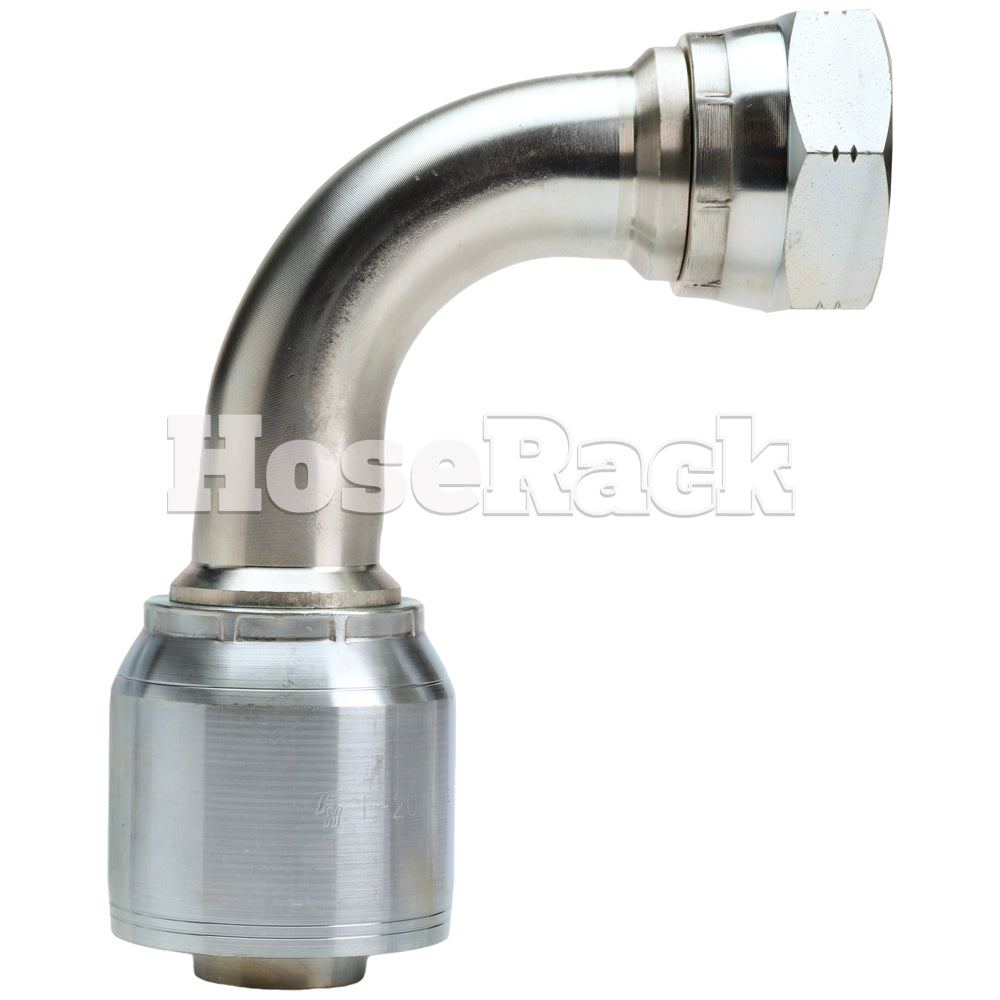 1 1/2" Female JIC Swivel 90° Medium Drop Elbow Hydraulic Fitting