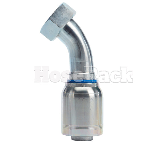 1 1/4" Female Face Seal Swivel 45° Elbow (ORFS) Hydraulic Fitting