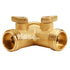 Brass GHT Inlet x (2) GHT Outlet