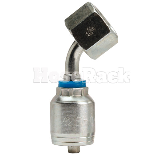 3/8" Female Face Seal Swivel 45˚ Elbow (ORFS) Hydraulic Fitting