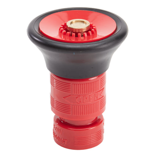 Plastic 1" Red Fire Nozzle With Bumper (NH)