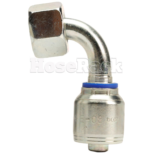 M24 X 1.5 Female Swivel 24˚ Cone (Heavy S16) with O-Ring 90˚ Elbow Hydraulic Fitting