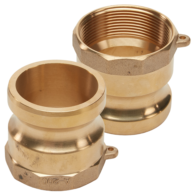 Brass Male Camlock to Female Threads