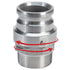 Aluminum 2" Swivel Male Camlock x 2" Male NPT (USA)