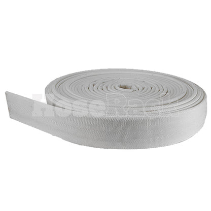 White 2" x 100' Double Jacket Uncoupled Mill Hose