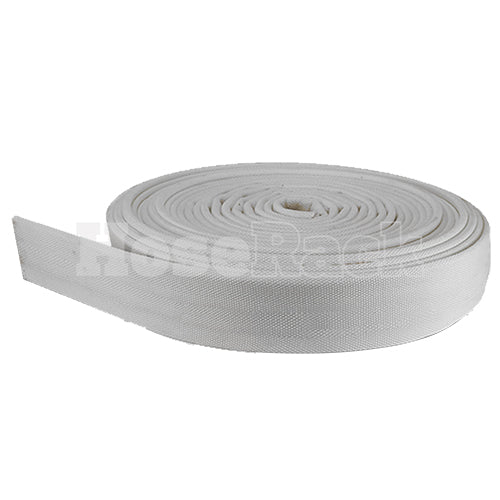 White 2 1/2" x 100' Double Jacket Uncoupled Mill Hose