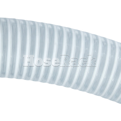 White - Clear 3" x 10' Thread / Thread Suction Hose