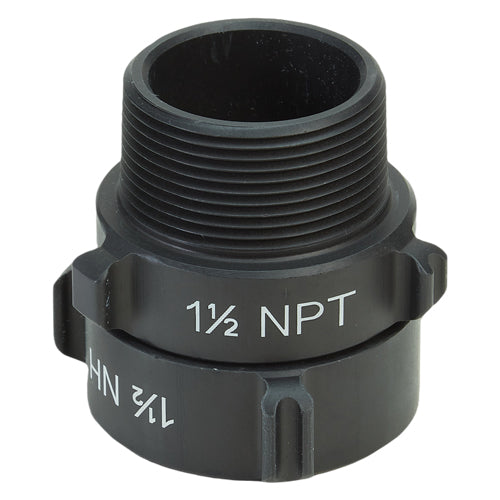 Aluminum 1 1/2" Swivel Female NH to 1 1/2" Male NPT