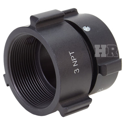 Aluminum 3" NPT to 2 1/2" NH Double Female