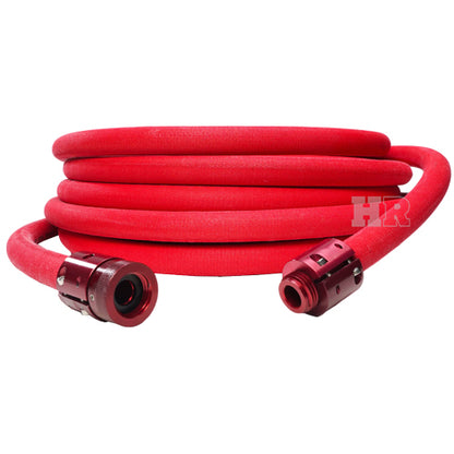 Red 1" x 100' Non-Collapsible Lightweight Hose ( 1" NH Threads - USA)