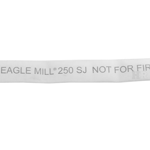 White 1 1/2" x 100' Camlock Single Jacket Mill Hose